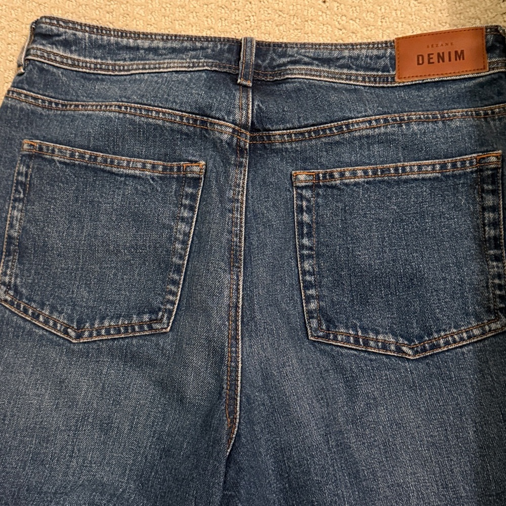 Sezane Le Crop Denim Blue - Size 10 - Picture 14 of 15